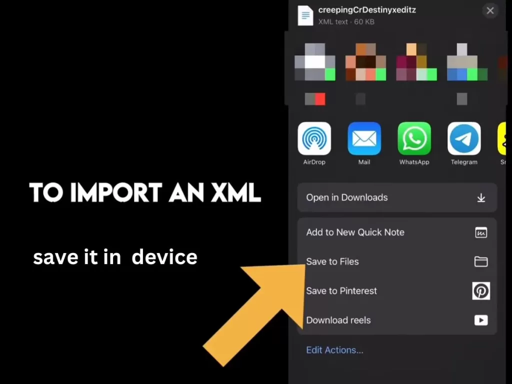 import xml file